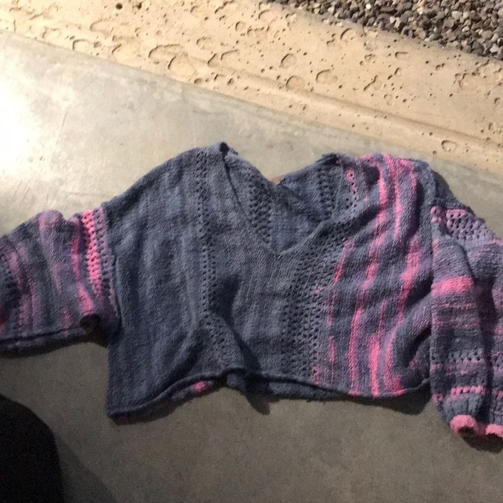 Free people cotton candy sweater size sm